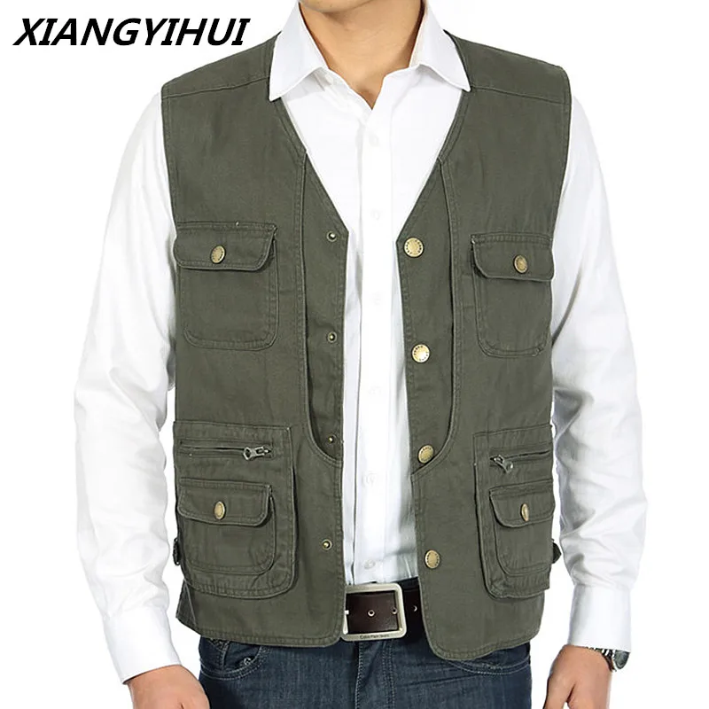 Autumn and winter vest quinquagenarian 100% cotton cloth outdoor casual multi-pocket bag fishing vest waistcoat male
Autumn and winter vest quinquagenarian 100% cotton cloth outdoor casual multi-pocket bag fishing vest waistcoat male