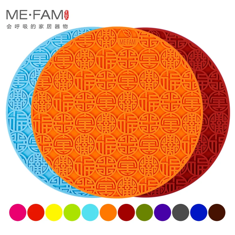 ME.FAM China Element Fu Mat Silicone Non Slip 20cm Round Heat Resistance Placemat Bowl Plate Pad For Cafe Kitchen Restaurant Bar
ME.FAM China Element Fu Mat Silicone Non Slip 20cm Round Heat Resistance Placemat Bowl Plate Pad For Cafe Kitchen Restaurant Bar