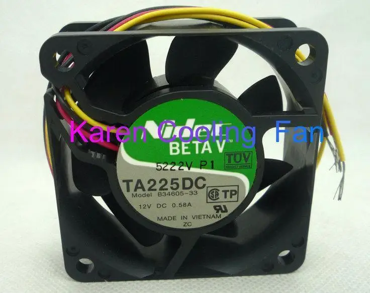 Новый оригинальный TA225DC B34605-33 60x60x25 мм DC12V 0.58A 3 линии Вентилятор охлаждения
Новый оригинальный TA225DC B34605-33 60x60x25 мм DC12V 0.58A 3 линии Вентилятор охлаждения