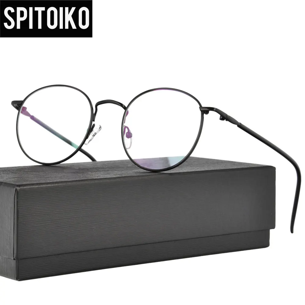SPITOIKO Round Metal Optical Frame For Unisex Myopia Spectacles Prescription Eyewear Eyeglasses 3007
SPITOIKO Round Metal Optical Frame For Unisex Myopia Spectacles Prescription Eyewear Eyeglasses 3007