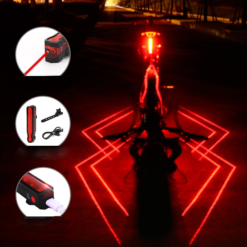 Folding Laser Bike Light Front Rear Safety Warning Bicycle Light USB Rechargeable Bike Tail Rear Light Waterproof Cycling Lamp
Folding Laser Bike Light Front Rear Safety Warning Bicycle Light USB Rechargeable Bike Tail Rear Light Waterproof Cycling Lamp