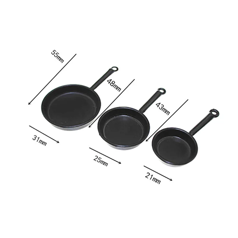 3PCS/Set Miniature Dollhouse 1:12 Frying Pan Cooking Cookware Kitchen for Dolls
3PCS/Set Miniature Dollhouse 1:12 Frying Pan Cooking Cookware Kitchen for Dolls