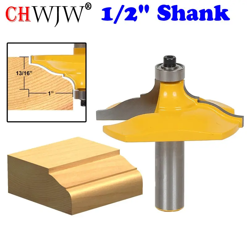 1Pc 1/2" Shank Molding and Edging Router Bit - Classical Ogee - Woodworking cutter - Chwjw 13127
1Pc 1/2" Shank Molding and Edging Router Bit - Classical Ogee - Woodworking cutter - Chwjw 13127