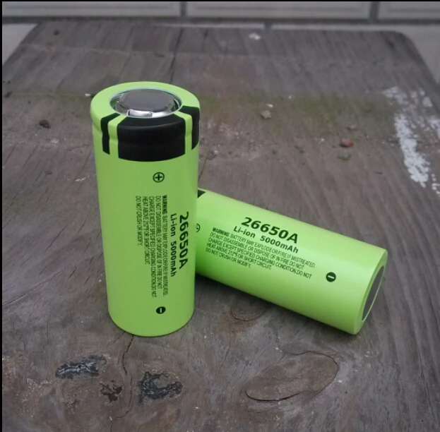 2pcs/lot Panasonic 26650A 3.7V 5000mAh High Capacity 26650 Li-ion Battery Rechargeable Lithium Flashlight Batteries Cell
2pcs/lot Panasonic 26650A 3.7V 5000mAh High Capacity 26650 Li-ion Battery Rechargeable Lithium Flashlight Batteries Cell