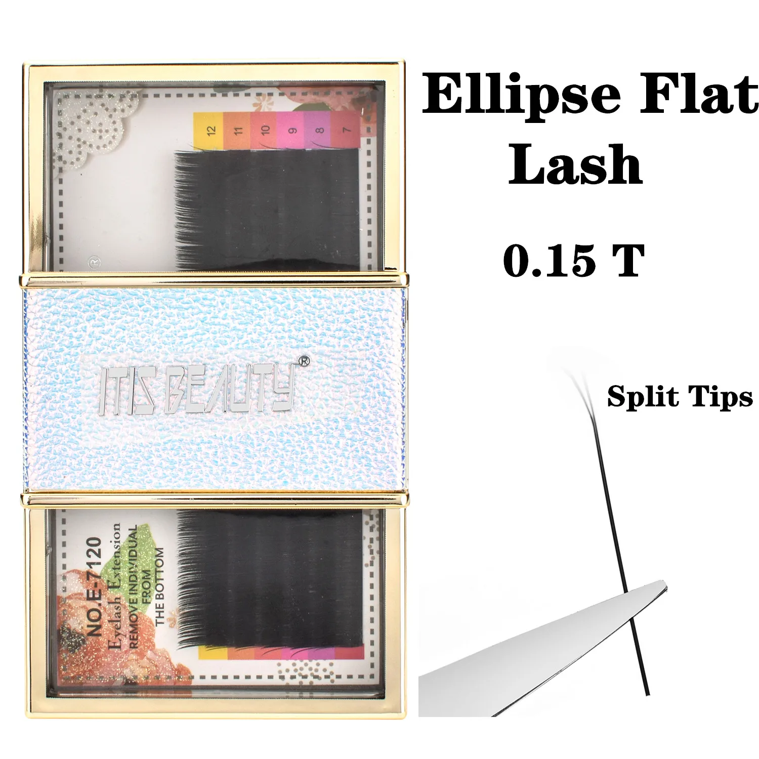 NEW Flat Ellipse Eyelashes Extensions split tips ellipse shaped natural light false ellipse eyelashes Matt Black color
NEW Flat Ellipse Eyelashes Extensions split tips ellipse shaped natural light false ellipse eyelashes Matt Black color
