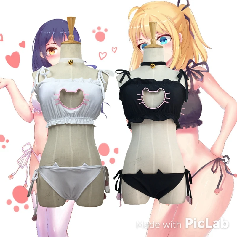 Фото Новое поступление милые сексуальные Kawaii с вышивкой в виде кота Meow Замочная