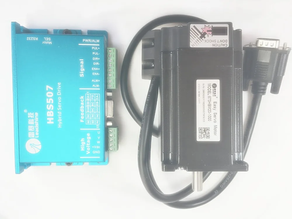 Новый замкнутый контур Leadshine шаговый привод HBS507, 3-фазный Серводвигатель 573HBM20-EC-1000 с 1000 линейным кодировщиком HBS57
Новый замкнутый контур Leadshine шаговый привод HBS507, 3-фазный Серводвигатель 573HBM20-EC-1000 с 1000 линейным кодировщиком HBS57