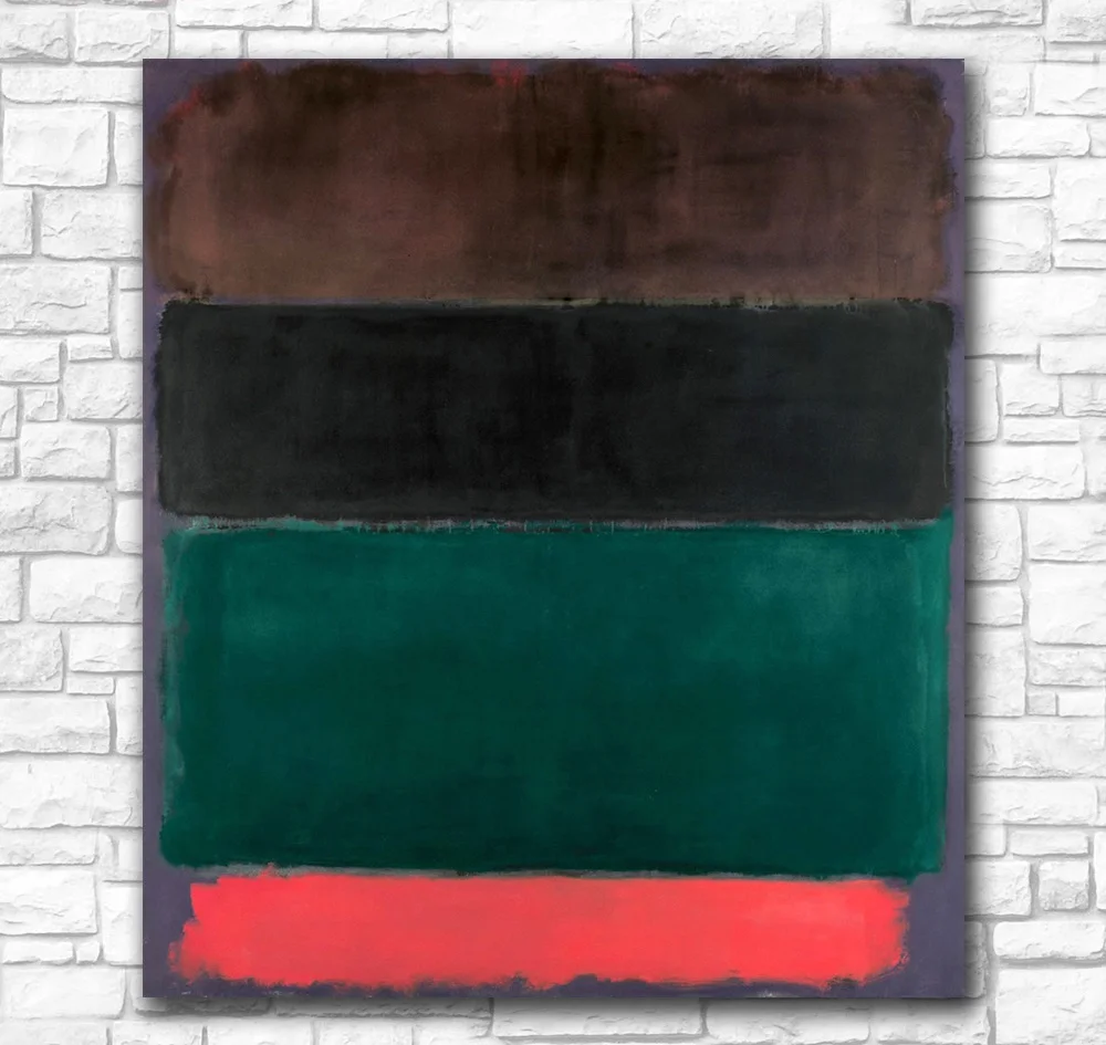 Настенные картины для гостиной абстрактный Mark Rothko красный коричневый черный