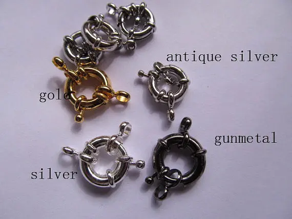 high quality 50pcs 8-20mm 2-4Connectors brass Clasp,round Oxidized silver,gold,rose gold black,gunemtal mixed spring clasps
high quality 50pcs 8-20mm 2-4Connectors brass Clasp,round Oxidized silver,gold,rose gold black,gunemtal mixed spring clasps