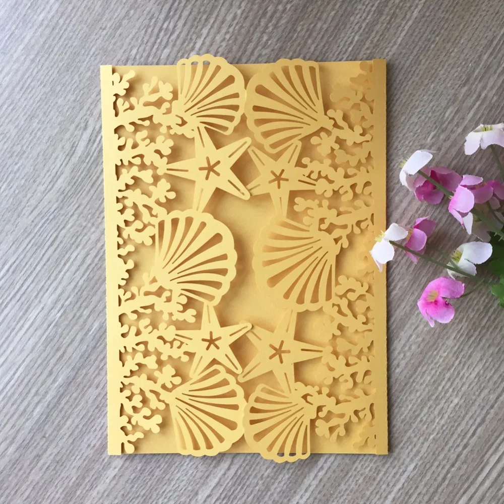 Beach design ocean style wedding invitation card seahorse and shell pearl paper card wedding invitation decorations for marriag 
Beach design ocean style wedding invitation card seahorse and shell pearl paper card wedding invitation decorations for marriag