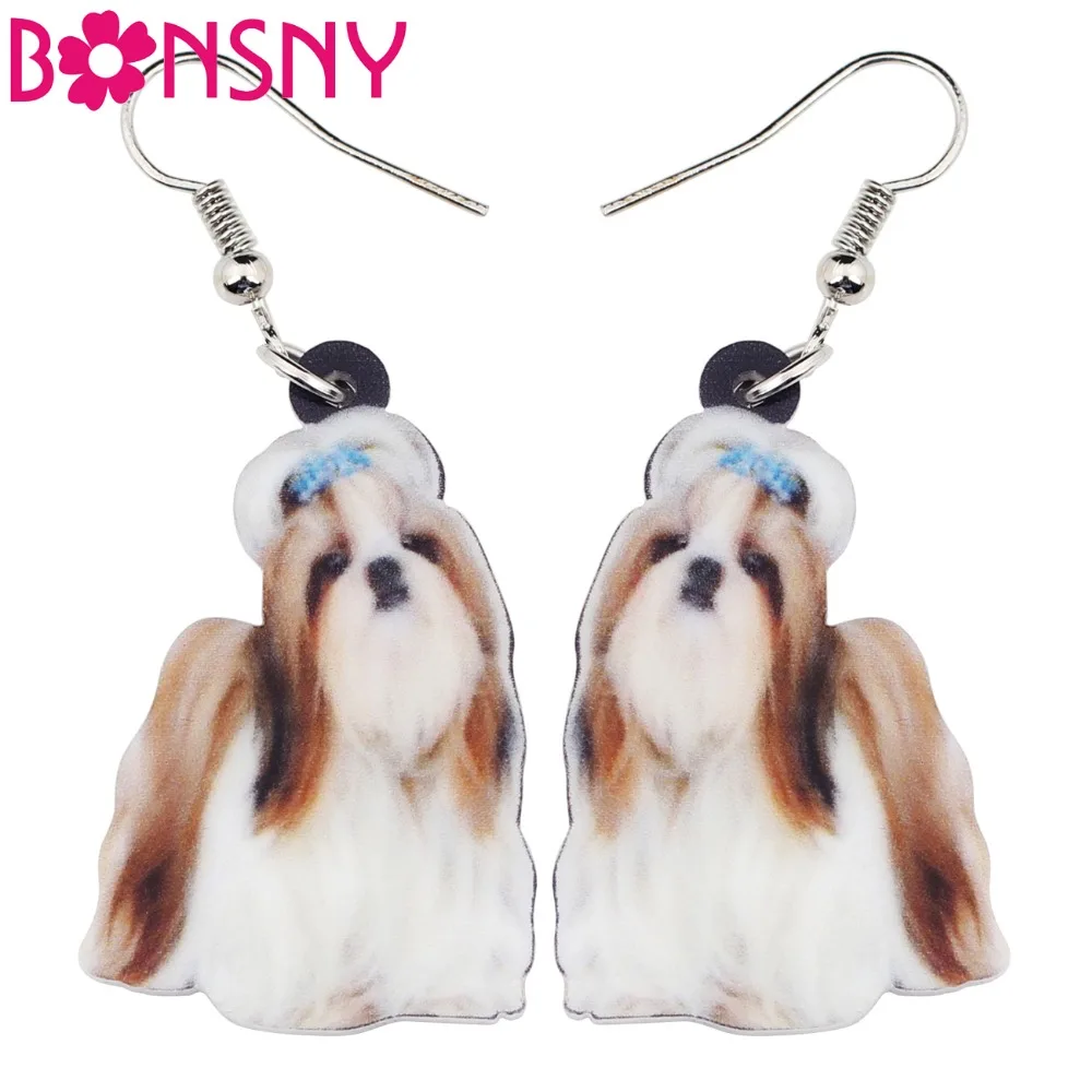 Bonsny Acrylic Chinese Shih Tzu Dog Earrings Big Long Dangle Drop Animal Cartoon Jewelry For Women Ladies Teen Cheap Accessories
Bonsny Acrylic Chinese Shih Tzu Dog Earrings Big Long Dangle Drop Animal Cartoon Jewelry For Women Ladies Teen Cheap Accessories