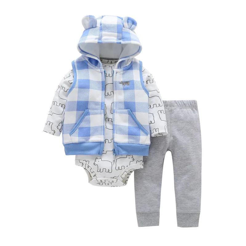 3pcs 2018 Spring Autumn Little Zipper Hoodie Jacket & Bodysuit or Vest & Pants Baby Clothing Set, Boy Girl Clothes Cardigan Set
3pcs 2018 Spring Autumn Little Zipper Hoodie Jacket & Bodysuit or Vest & Pants Baby Clothing Set, Boy Girl Clothes Cardigan Set