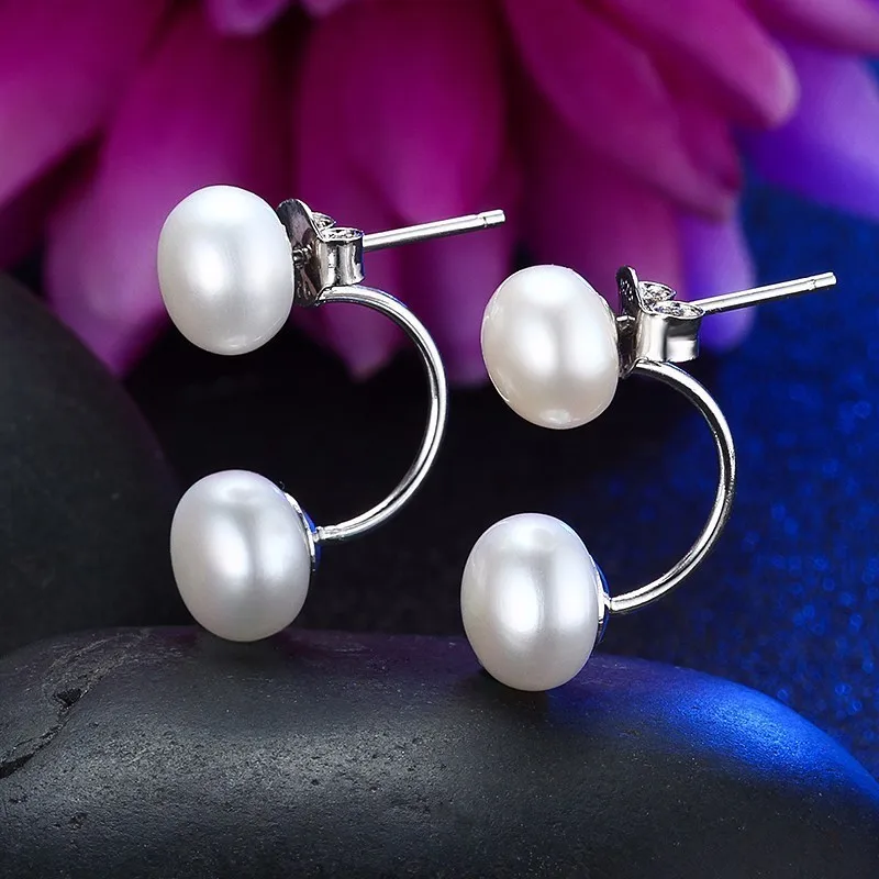 Fine Double Pearl Earrings 100% Genuine Natural Freshwater Pearl Earring, 2021 Double Sided Wear Pearl Earrings Gift for women
Fine Double Pearl Earrings 100% Genuine Natural Freshwater Pearl Earring, 2021 Double Sided Wear Pearl Earrings Gift for women