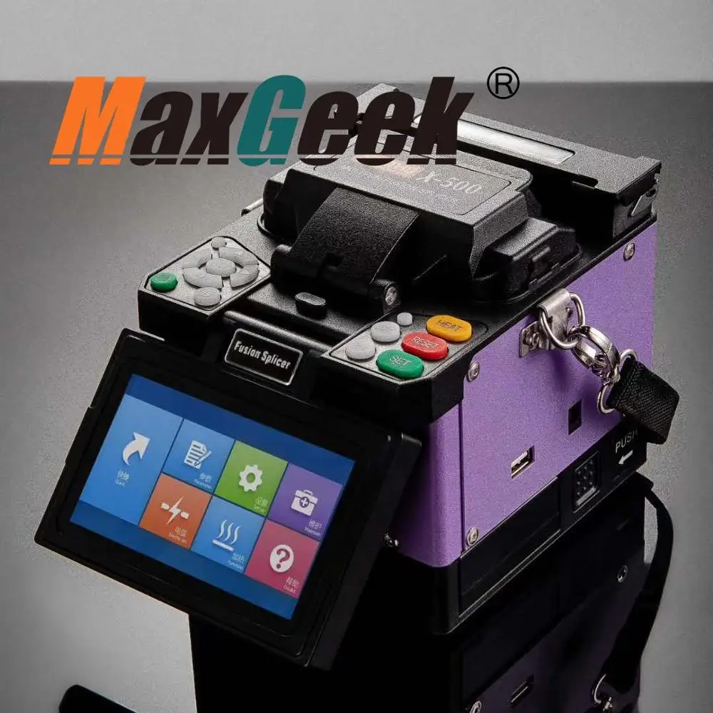 Maxgeek X-500 ручной сварочный аппарат для оптоволокна, сварочный аппарат для оптоволоконного сращивания, Сращивание 7S, нагрев 18S
Maxgeek X-500 ручной сварочный аппарат для оптоволокна, сварочный аппарат для оптоволоконного сращивания, Сращивание 7S, нагрев 18S