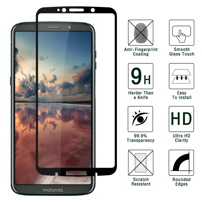Стеклянная пленка для Motorola Moto Z3 Play 2018 закаленное стекло Защита экрана 6 01 дюймов