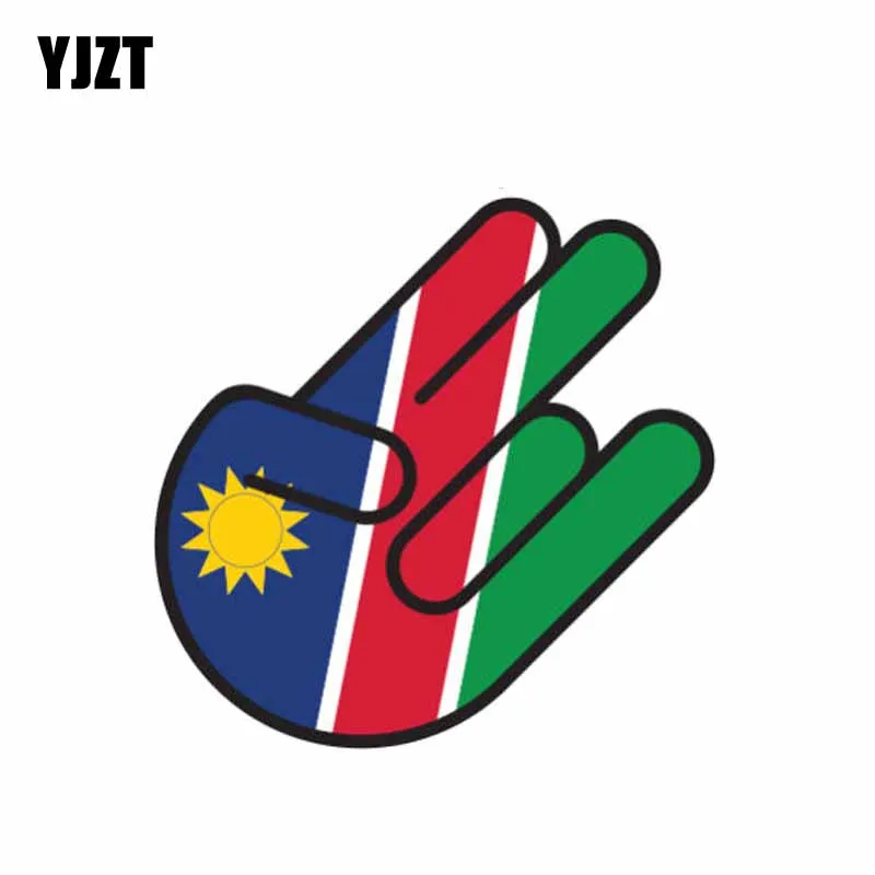 YJZT 8.7CM*13CM Car Accessories Namibia Shocker Flag Decal Reflective Sticker 6-1054 | Автомобили и мотоциклы