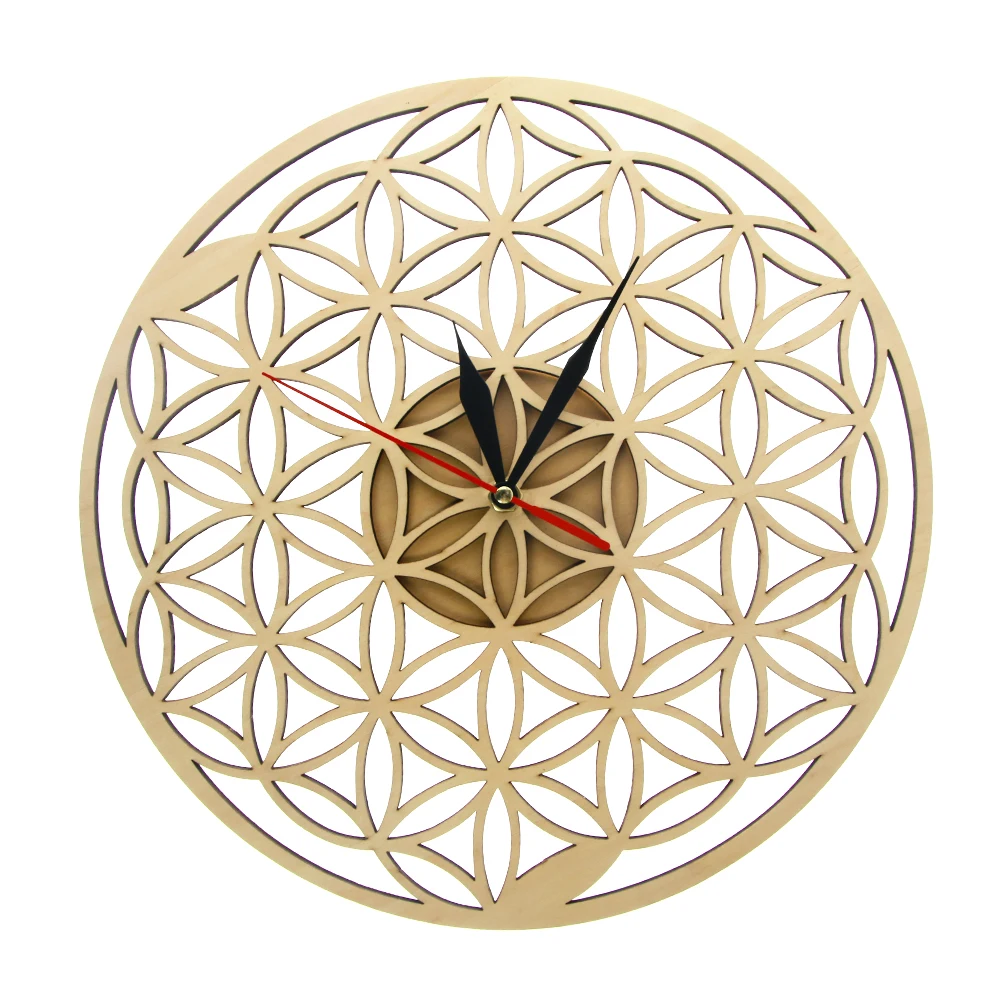 Flower Of Life Wall Clock Sacred Geometric Wooden Laser Cut Patterned Seed Of Life Ideal Spiritual People Valentines Day Gift
Flower Of Life Wall Clock Sacred Geometric Wooden Laser Cut Patterned Seed Of Life Ideal Spiritual People Valentines Day Gift