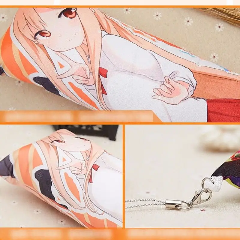 Брелок для ключей Miss Kobayashi Dragon Maid Mini Dakimakura Tohru Kanna коллекция кулонов косплея аниме