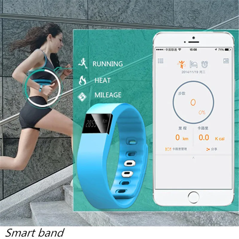 Sports Watch TW64 Tracker Bluetooth Smartband Casual Bracelet Wristband Pedometer For IPhone Android Hot Electronic Watch
Sports Watch TW64 Tracker Bluetooth Smartband Casual Bracelet Wristband Pedometer For IPhone Android Hot Electronic Watch