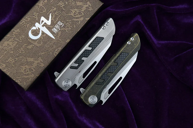 CH BUTCHER 2 Flipper folding knife S35VN ceramic bearingbearing titanium+CF handle outdoor camping fruit knife EDC tool
CH BUTCHER 2 Flipper folding knife S35VN ceramic bearingbearing titanium+CF handle outdoor camping fruit knife EDC tool