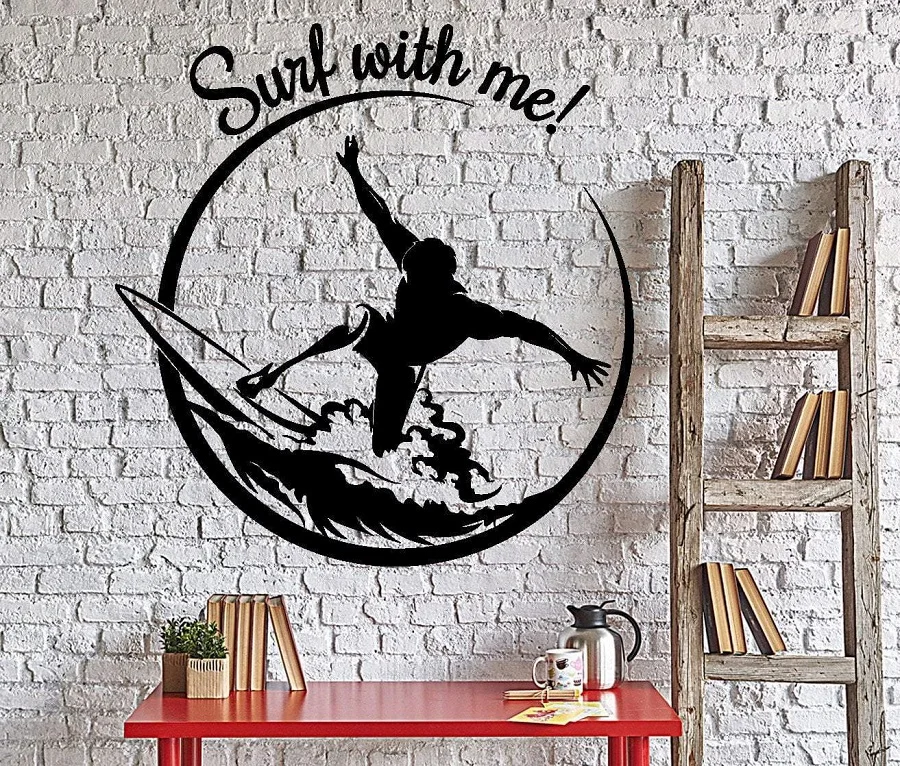 Surf sport vinyl wall applique surf sports enthusiast adventure seaside teen bedroom school dormitory home decor applique 2CL22
Surf sport vinyl wall applique surf sports enthusiast adventure seaside teen bedroom school dormitory home decor applique 2CL22