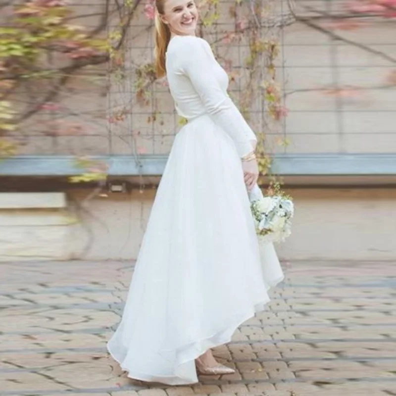 Elegant Hi Low Wedding Skirt High Waist Floor Length Organza Long Prom Skirt Women Maxi Skirts Custom Made
Elegant Hi Low Wedding Skirt High Waist Floor Length Organza Long Prom Skirt Women Maxi Skirts Custom Made