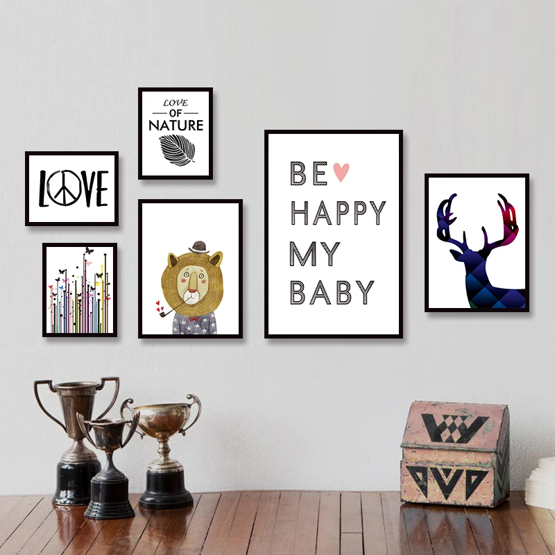 Modern Minimalist Nordic Black White Kawaii Animals Large Art Prints Poster Kids Room Home Decor Wall Picture Canvas Painting
Modern Minimalist Nordic Black White Kawaii Animals Large Art Prints Poster Kids Room Home Decor Wall Picture Canvas Painting