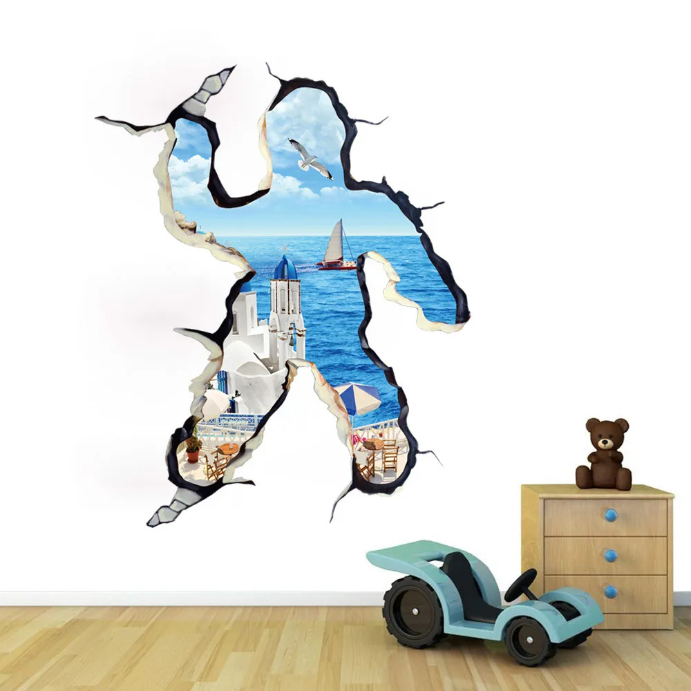 8011 Human Shape Creative 3D Break Wall Want to Travel Aegean Sea Scenery Windows Wall Sticker Living Room Bedroom Wall Sticker
8011 Human Shape Creative 3D Break Wall Want to Travel Aegean Sea Scenery Windows Wall Sticker Living Room Bedroom Wall Sticker