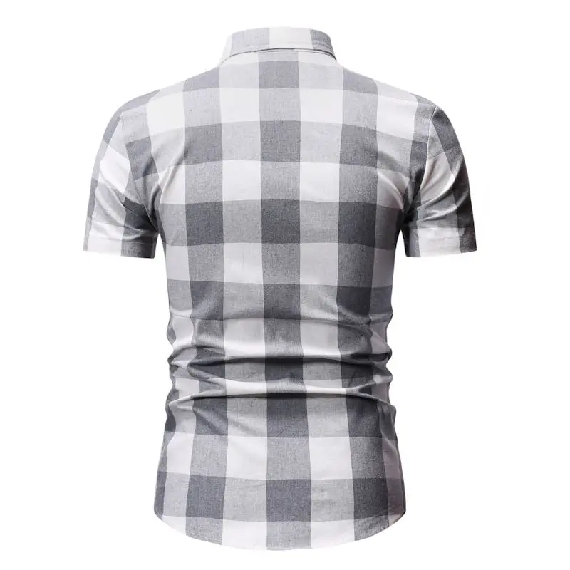 Summer Thin Short Sleeve Shirt 2019 New Arrival Men Plaid Casual Plus Size Shirts 3XL Fashion Slim Fit Male Social Classic Shirt
Summer Thin Short Sleeve Shirt 2019 New Arrival Men Plaid Casual Plus Size Shirts 3XL Fashion Slim Fit Male Social Classic Shirt