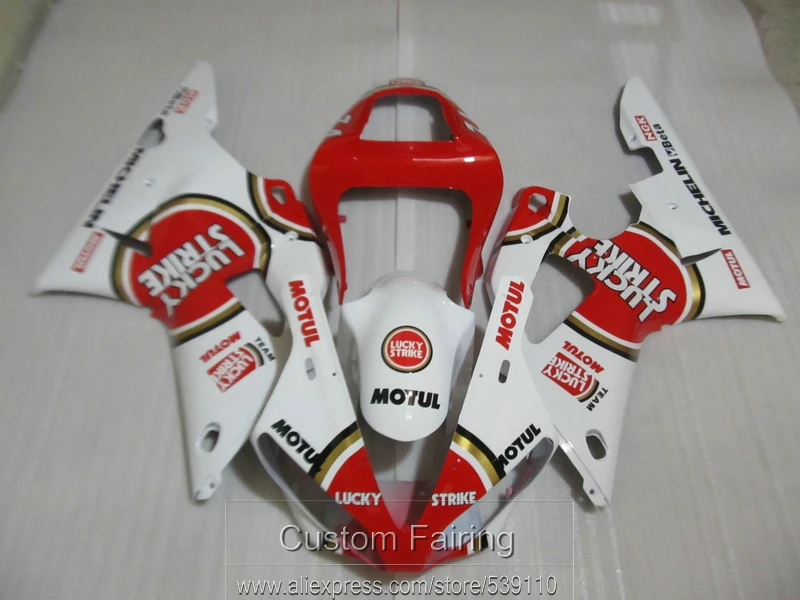High quality plastic fairing kit for Yamaha YZFR1 00 01 red white fairings set YZF R1 2000 2001 LK18
High quality plastic fairing kit for Yamaha YZFR1 00 01 red white fairings set YZF R1 2000 2001 LK18