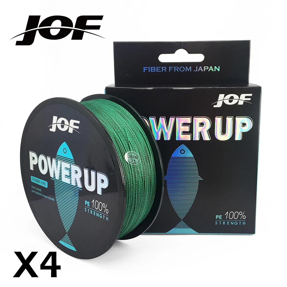 JOF POWER UP 500M 4 Strands Fishing Line Multifilament Fishing PE Line 4 Weaves Strong Braided Wire 12-83LB
JOF POWER UP 500M 4 Strands Fishing Line Multifilament Fishing PE Line 4 Weaves Strong Braided Wire 12-83LB