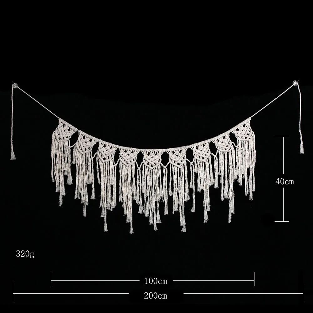 Bohemia Style Macrame Wall Art Handmade Cotton Wall Hanging Tapestry with Lace Fabrics Bohemian Hanging Christmas Best Gift
Bohemia Style Macrame Wall Art Handmade Cotton Wall Hanging Tapestry with Lace Fabrics Bohemian Hanging Christmas Best Gift