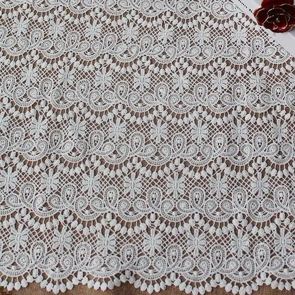 5Yards Embroidery Design African Cord Lace Fabrics High Quality Nigeria Wedding Dress Lace Water Soluble Guipure Lace Fabric
5Yards Embroidery Design African Cord Lace Fabrics High Quality Nigeria Wedding Dress Lace Water Soluble Guipure Lace Fabric
