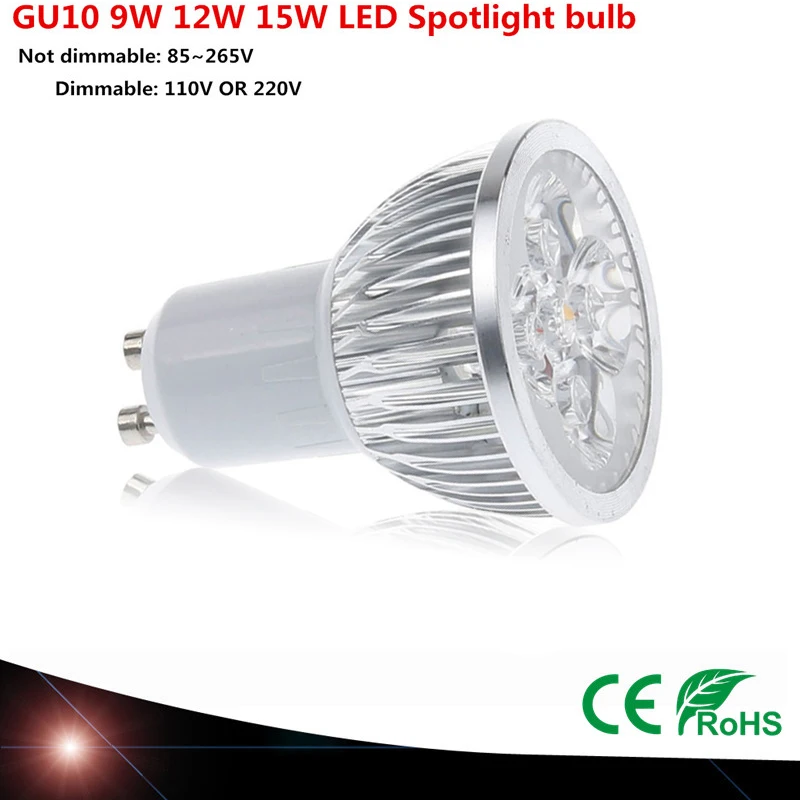 1pcs Super Bright LED 9W 12W 15W GU10 LED Bulb Light Lamp 110V 220V Dimmable Led Spotlights Warm White/Pure White/Cool White
1pcs Super Bright LED 9W 12W 15W GU10 LED Bulb Light Lamp 110V 220V Dimmable Led Spotlights Warm White/Pure White/Cool White