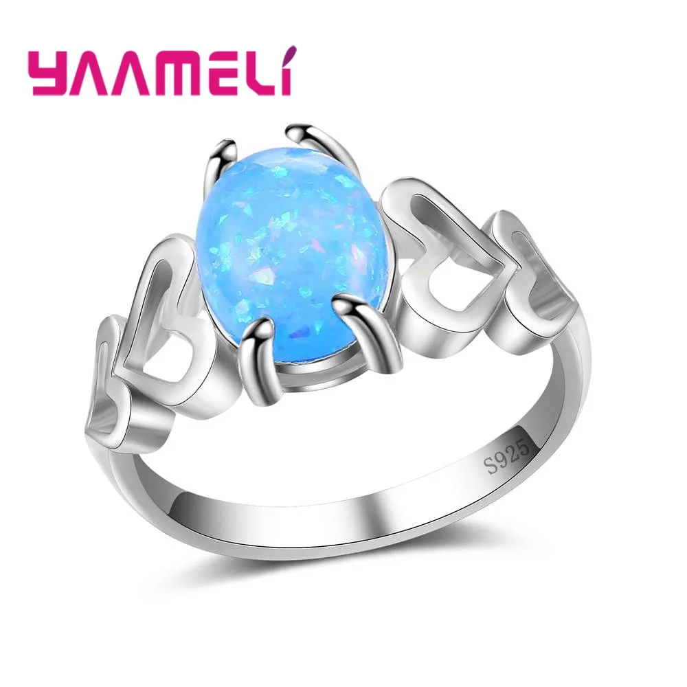 Trendy Romantic Heart 925 Sterling Silver Finger Rings For Women Female Oval Opal Cubic Zirconia Crystal Jewelry Gift
Trendy Romantic Heart 925 Sterling Silver Finger Rings For Women Female Oval Opal Cubic Zirconia Crystal Jewelry Gift