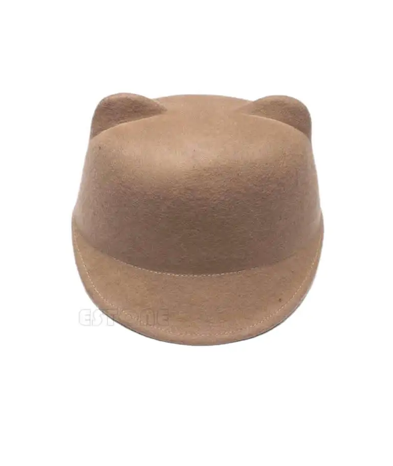 Hot Sale Winter Fashion Women Devil Hat Cute Kitty Cat Ears Wool Derby Bowler Cap
Hot Sale Winter Fashion Women Devil Hat Cute Kitty Cat Ears Wool Derby Bowler Cap