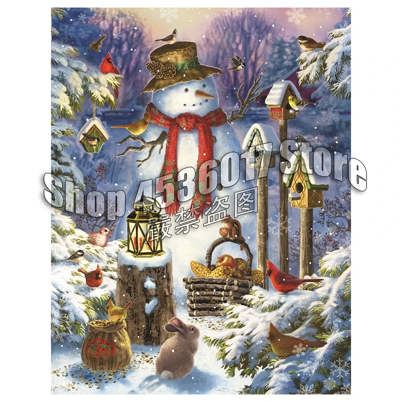 Full Square Diy Diamond Painting Snowman in the Wild Christmas Birdhouse Rhinestone Diamond Embroidery Mosaic Decoration gift
Full Square Diy Diamond Painting Snowman in the Wild Christmas Birdhouse Rhinestone Diamond Embroidery Mosaic Decoration gift
