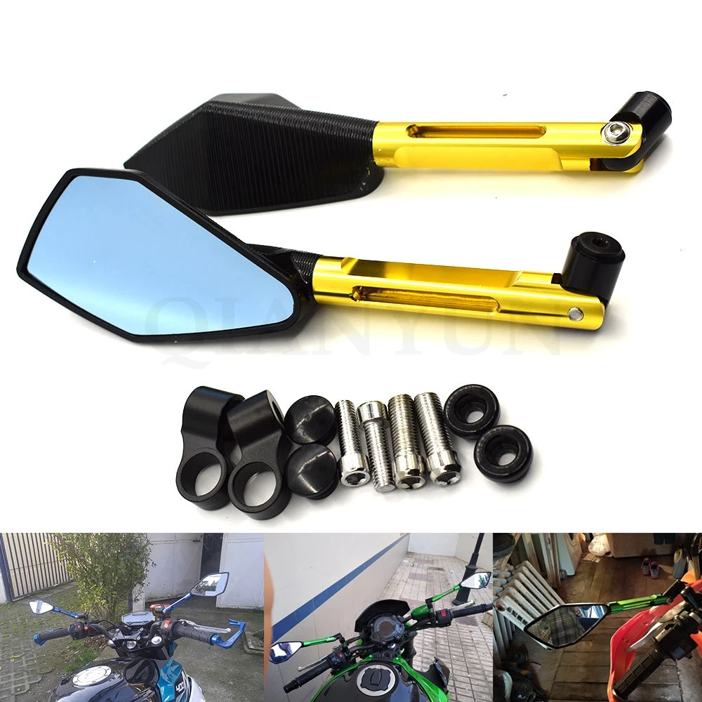 Rearview Mirrors For Kawasaki Z800 Z1000 Z750 ER-4N ZR-7 Z250 Z300 ZRX1100 CNC Aluminum Mirror Motorcycle Scooter Accessories
Rearview Mirrors For Kawasaki Z800 Z1000 Z750 ER-4N ZR-7 Z250 Z300 ZRX1100 CNC Aluminum Mirror Motorcycle Scooter Accessories