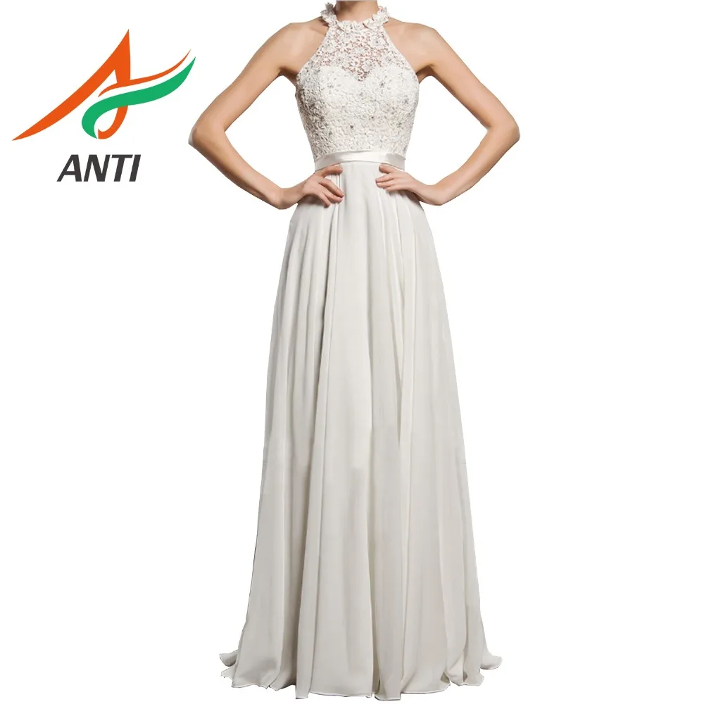 ANTI Elegant Evening Dress A-line Vestido De Festa Beaded Tight Backless Long Formal Evening Dress Halter Belt Prom Dress
ANTI Elegant Evening Dress A-line Vestido De Festa Beaded Tight Backless Long Formal Evening Dress Halter Belt Prom Dress