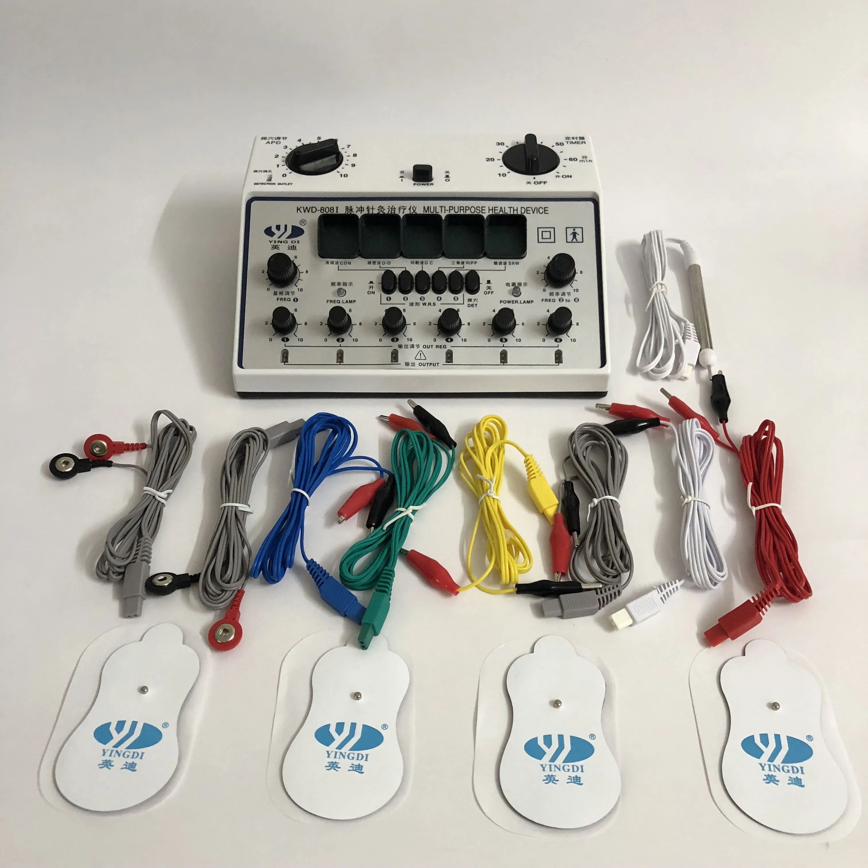 

Yingdi Pulse Electro therapy Device Professional Electrical Acupuncture Stimulator KWD808-I 6 Channels Output TENS massager