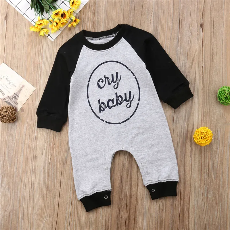 2018 Cotton Long Sleeve Newborn Baby Boys Girls Casual Romper Jumpsuit Outfits Sunsuit Clothes Letter Patchwork Clothing 0-18M
2018 Cotton Long Sleeve Newborn Baby Boys Girls Casual Romper Jumpsuit Outfits Sunsuit Clothes Letter Patchwork Clothing 0-18M