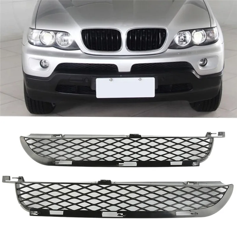Auto Car Accessories A Pair of Front Bumper Lower Grilles Set For BMW X5 E53 2003-2006 Car Front Left and Right Fog Light Bumper
Auto Car Accessories A Pair of Front Bumper Lower Grilles Set For BMW X5 E53 2003-2006 Car Front Left and Right Fog Light Bumper