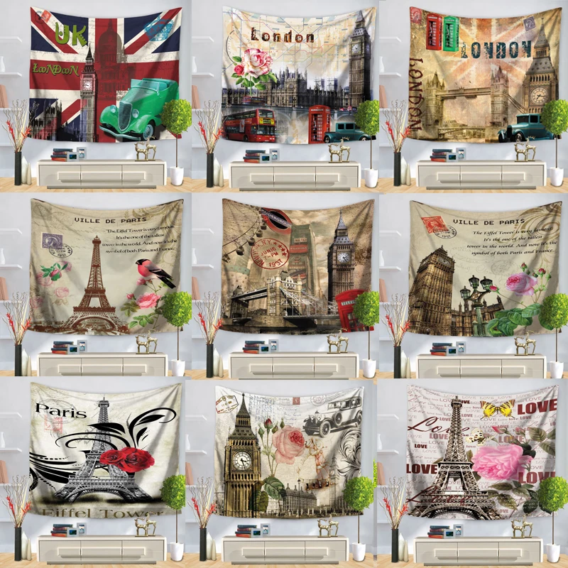 Europe Romantic City Paris Tower Pattern Tapestry Wall Hanging for Home American Flag Decorative Polyester Wall Carpet
Europe Romantic City Paris Tower Pattern Tapestry Wall Hanging for Home American Flag Decorative Polyester Wall Carpet