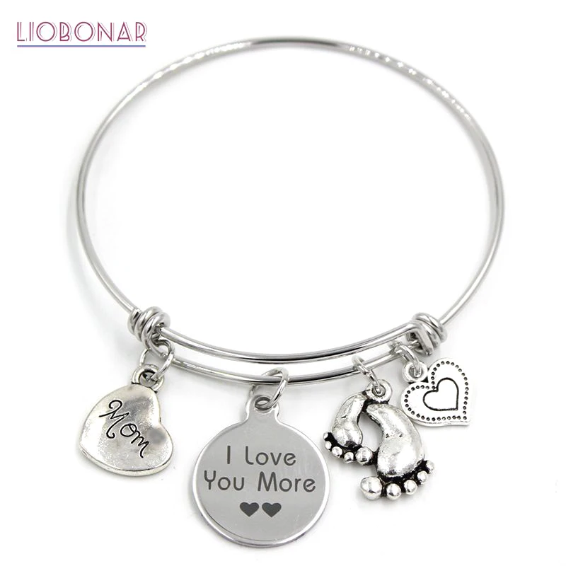 1PC Mother Bracelets Stainless Steel Bangle Adjustable Wire Bangle Family Charms Bracelet Mama Mom Bracelets Gifts
1PC Mother Bracelets Stainless Steel Bangle Adjustable Wire Bangle Family Charms Bracelet Mama Mom Bracelets Gifts