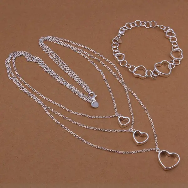 S425 925 sterling silver jewelry set, fashion jewelry set Bracelet Necklace /araajiha gheaoyla
S425 925 sterling silver jewelry set, fashion jewelry set Bracelet Necklace /araajiha gheaoyla