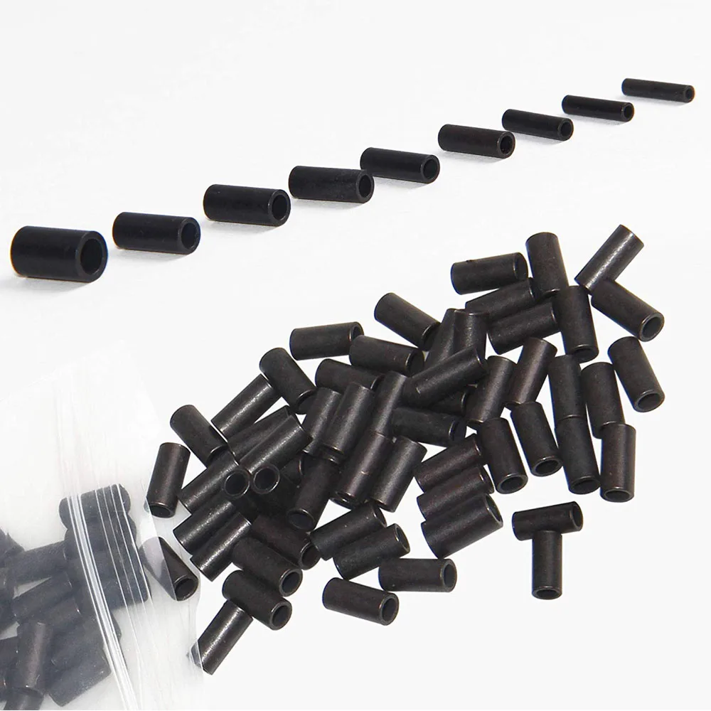 200Pcs Matt Black Single Barrel Crimp Sleeves Round Copper Tube Fishing Line Leader Rigging Tackle Wire Pipe Sleeves Connector
200Pcs Matt Black Single Barrel Crimp Sleeves Round Copper Tube Fishing Line Leader Rigging Tackle Wire Pipe Sleeves Connector