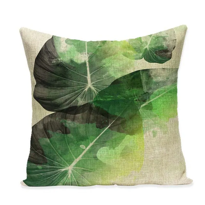 Fashion Tropical Green Pink Leaf Flamingo Flowers Star Wings Decorative Sofa Cushion Home Pillows | Дом и сад