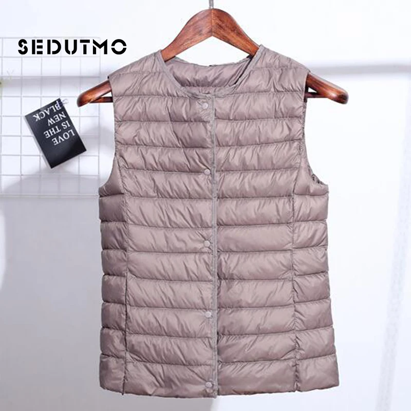 SEDUTMO Winter Ultra Light Womens Down Jackets Short Vest Duck Down Coat Black Puffer Jacket Slim Waistcoat ED505
SEDUTMO Winter Ultra Light Womens Down Jackets Short Vest Duck Down Coat Black Puffer Jacket Slim Waistcoat ED505