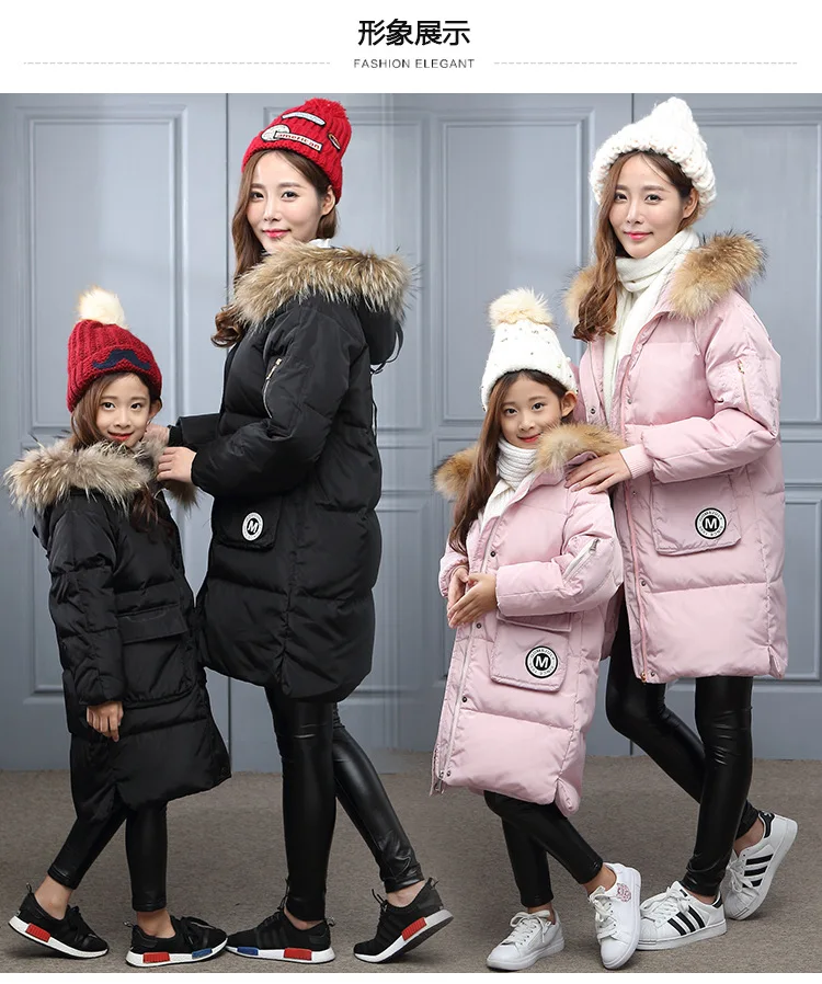 Mother and Baby Girl Clothes Mother Daughter High Quality Down Jacket Four Colors Mama and Kids Children Winter Clothing
Mother and Baby Girl Clothes Mother Daughter High Quality Down Jacket Four Colors Mama and Kids Children Winter Clothing