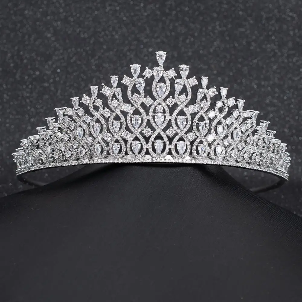 Cubic Zirconia Wedding Bridal Princess Tiara Crown Women Girl Prom Hair Jewelry Accessories Real Platinum Plated CH10291
Cubic Zirconia Wedding Bridal Princess Tiara Crown Women Girl Prom Hair Jewelry Accessories Real Platinum Plated CH10291